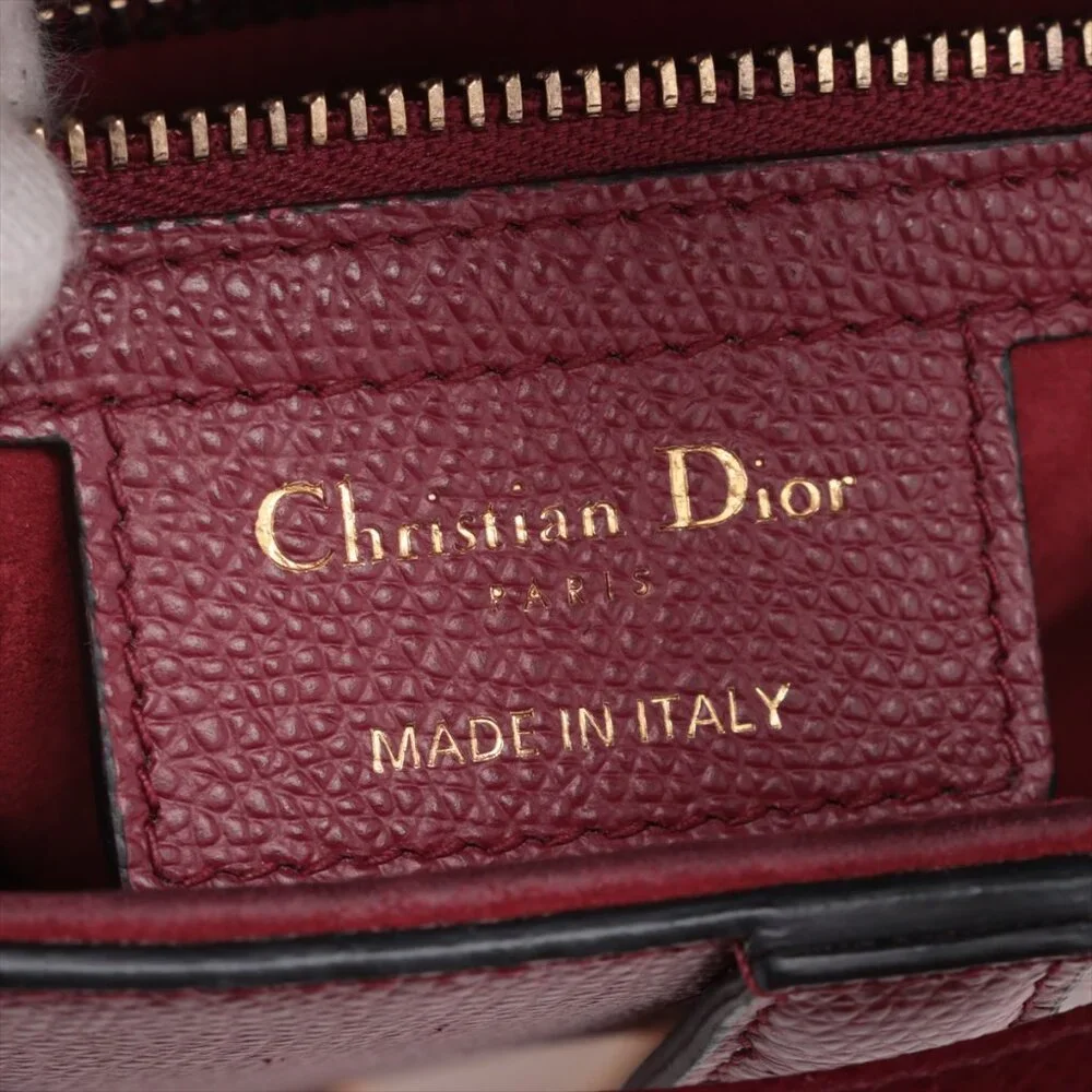 SOLD OUT ❌ Christian Dior Saddle Medium Bag Leather bag Red - Picture 9 of 10